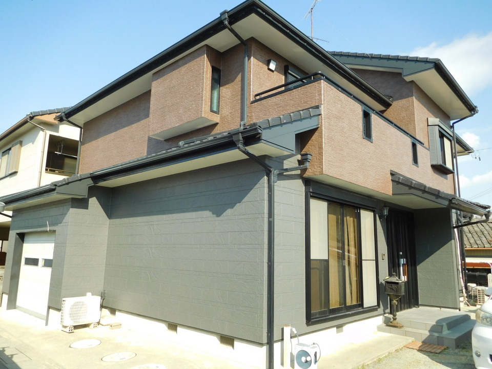 松阪市 石材調外壁塗装After 松阪市 石材調外壁塗装After